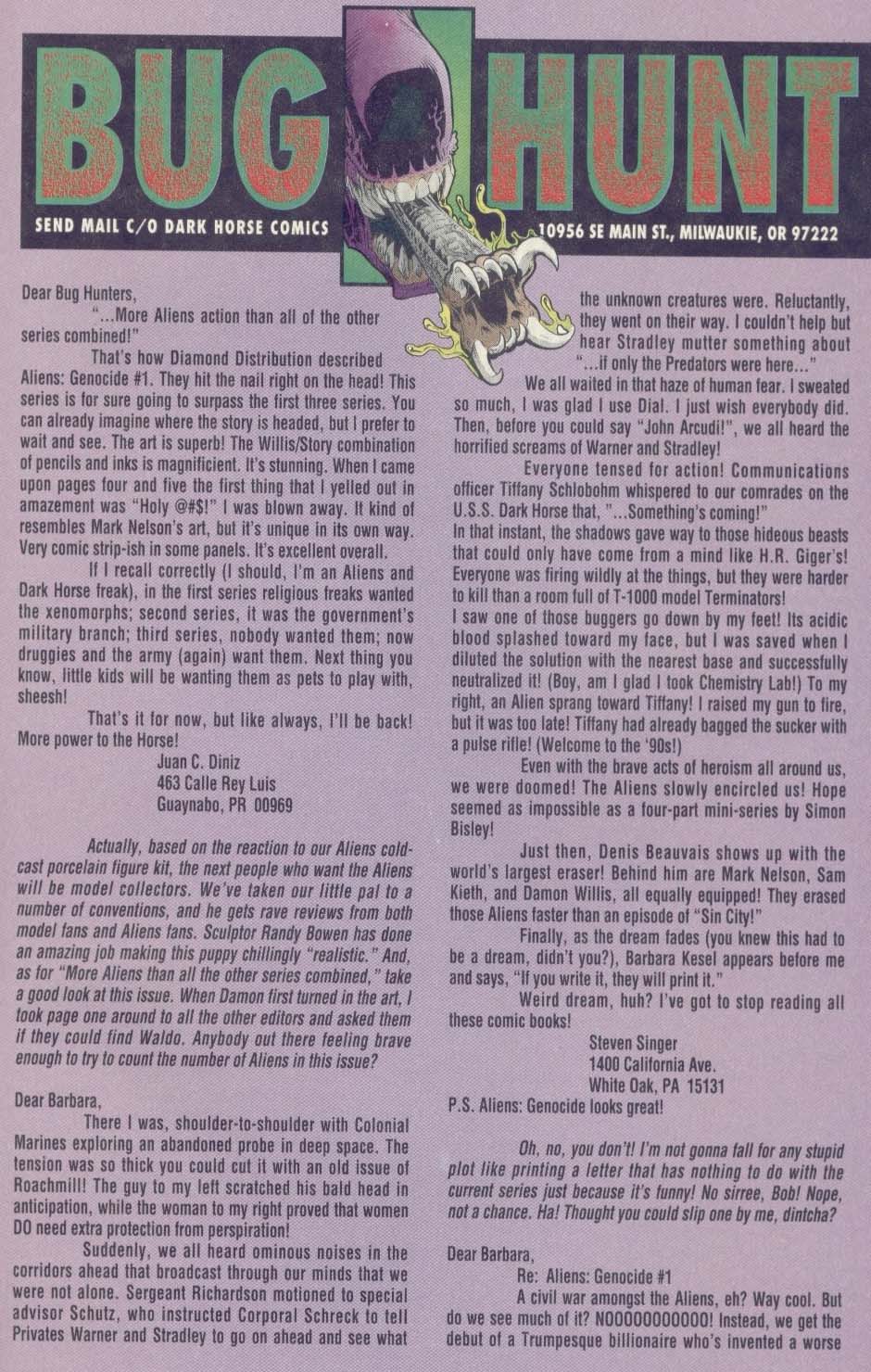 Aliens: Genocide Issue #3 - Page 27
