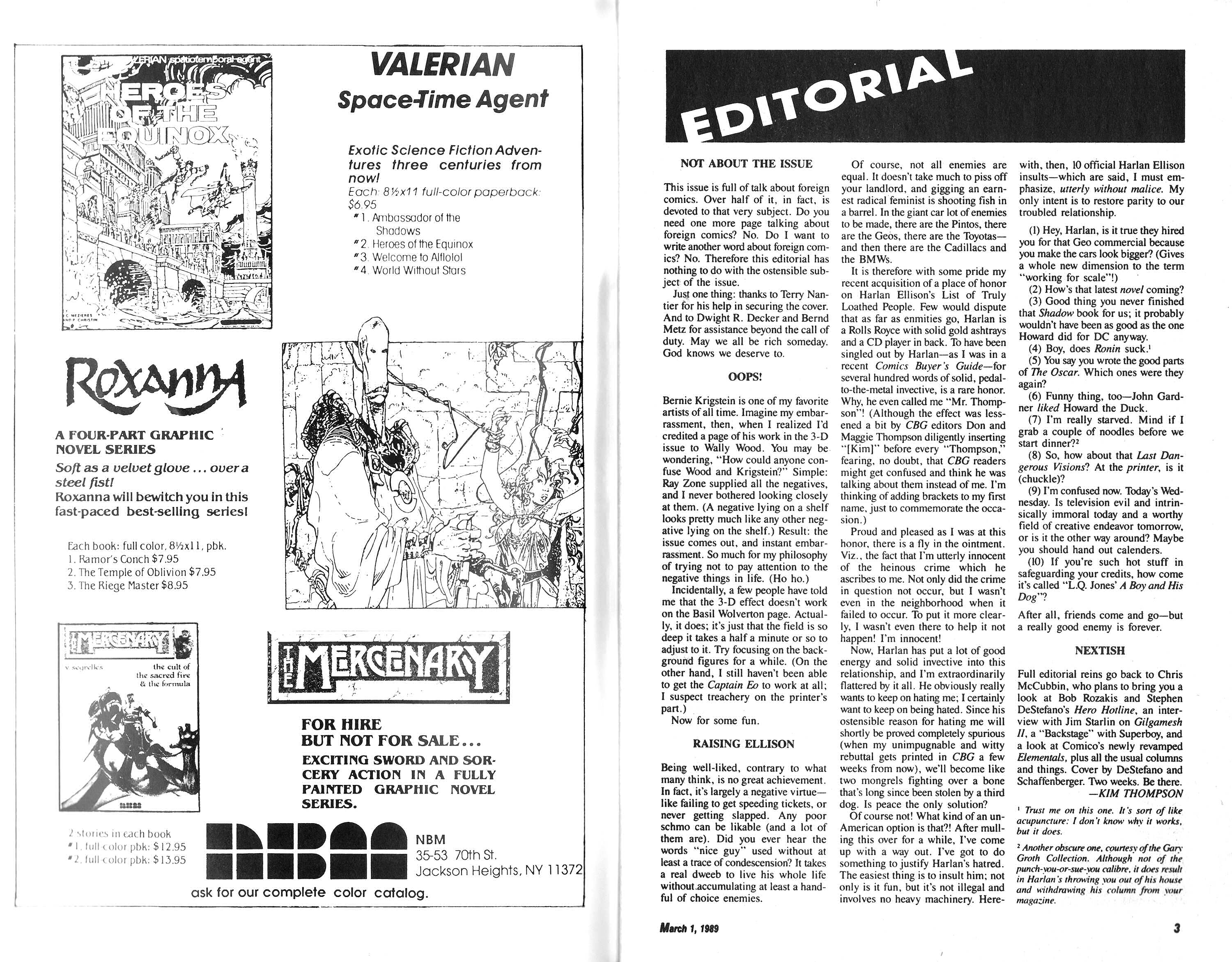 Amazing Heroes Issue #160 - Page 2