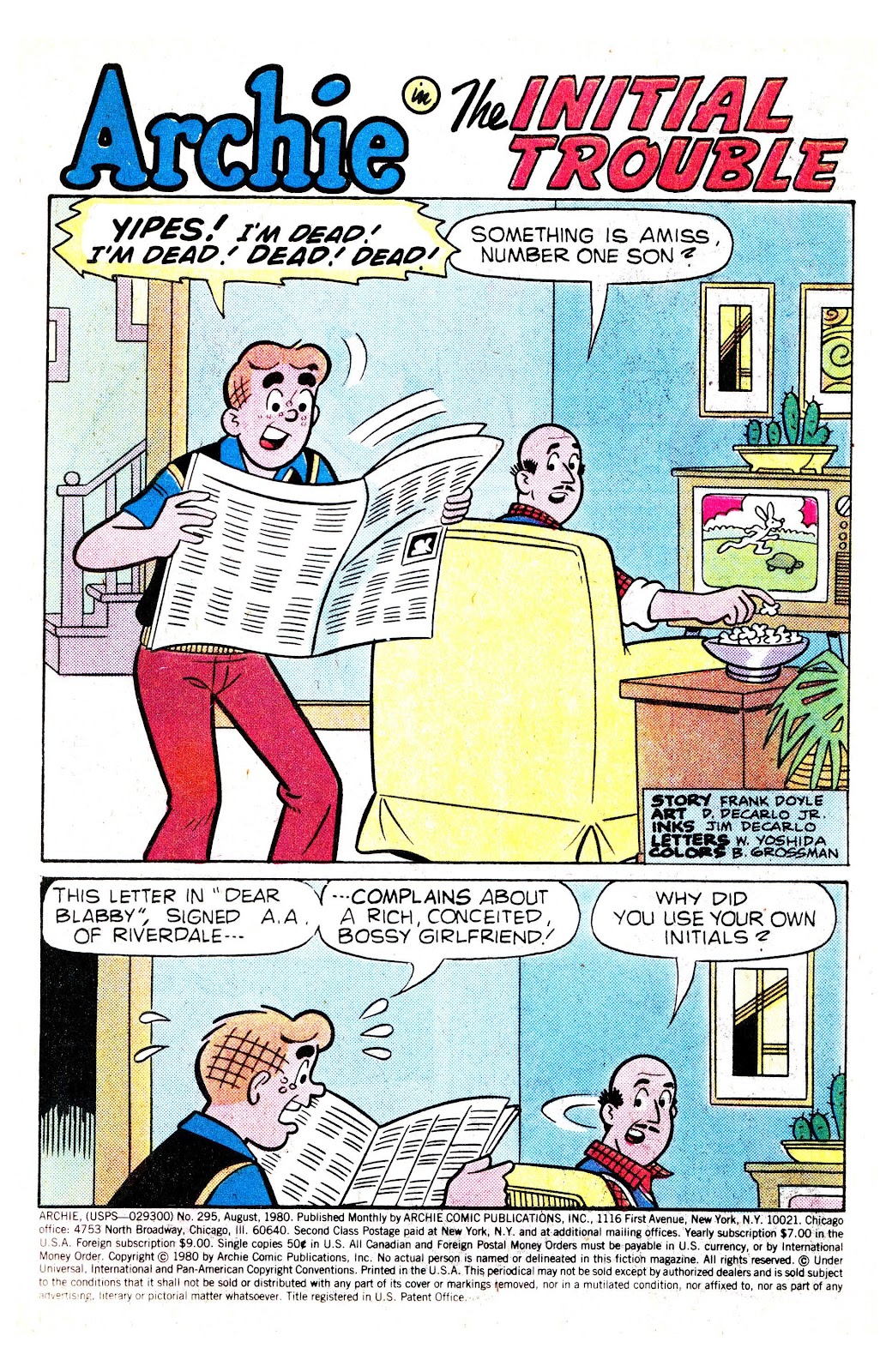 Archie (1960) Issue #295 - Page 2