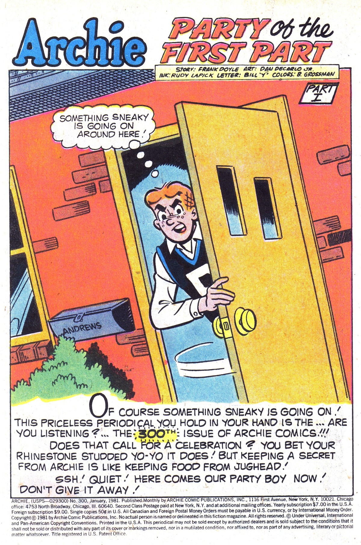 Archie (1960) Issue #300 - Page 3