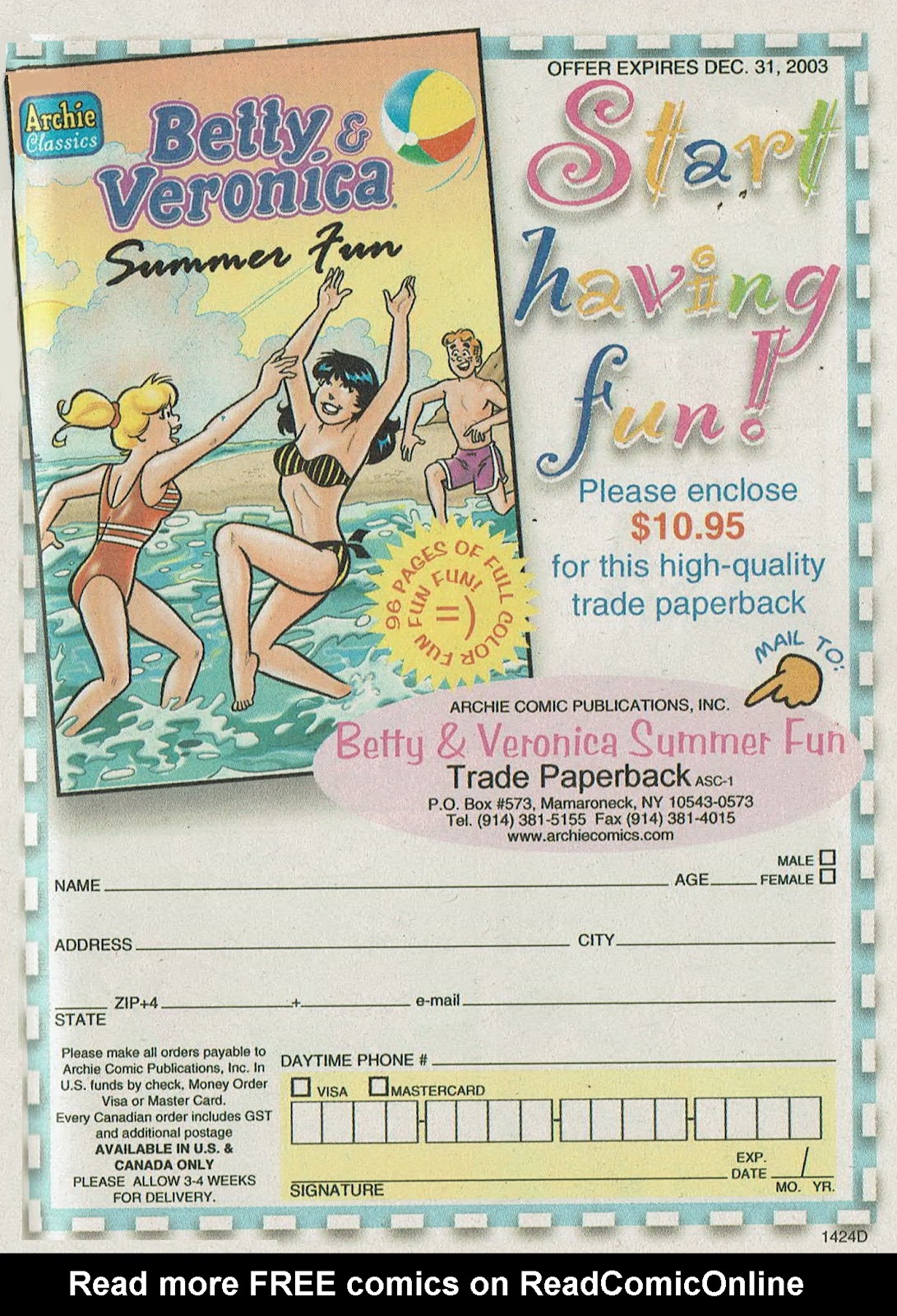 Archie's Pals 'n' Gals Double Digest Magazine Issue #77 - Page 130