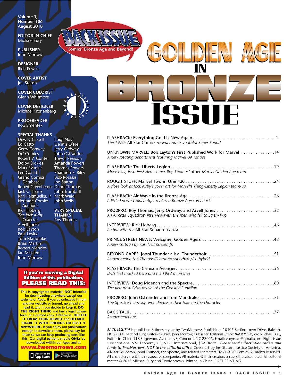 Back Issue Issue #106 - Page 3