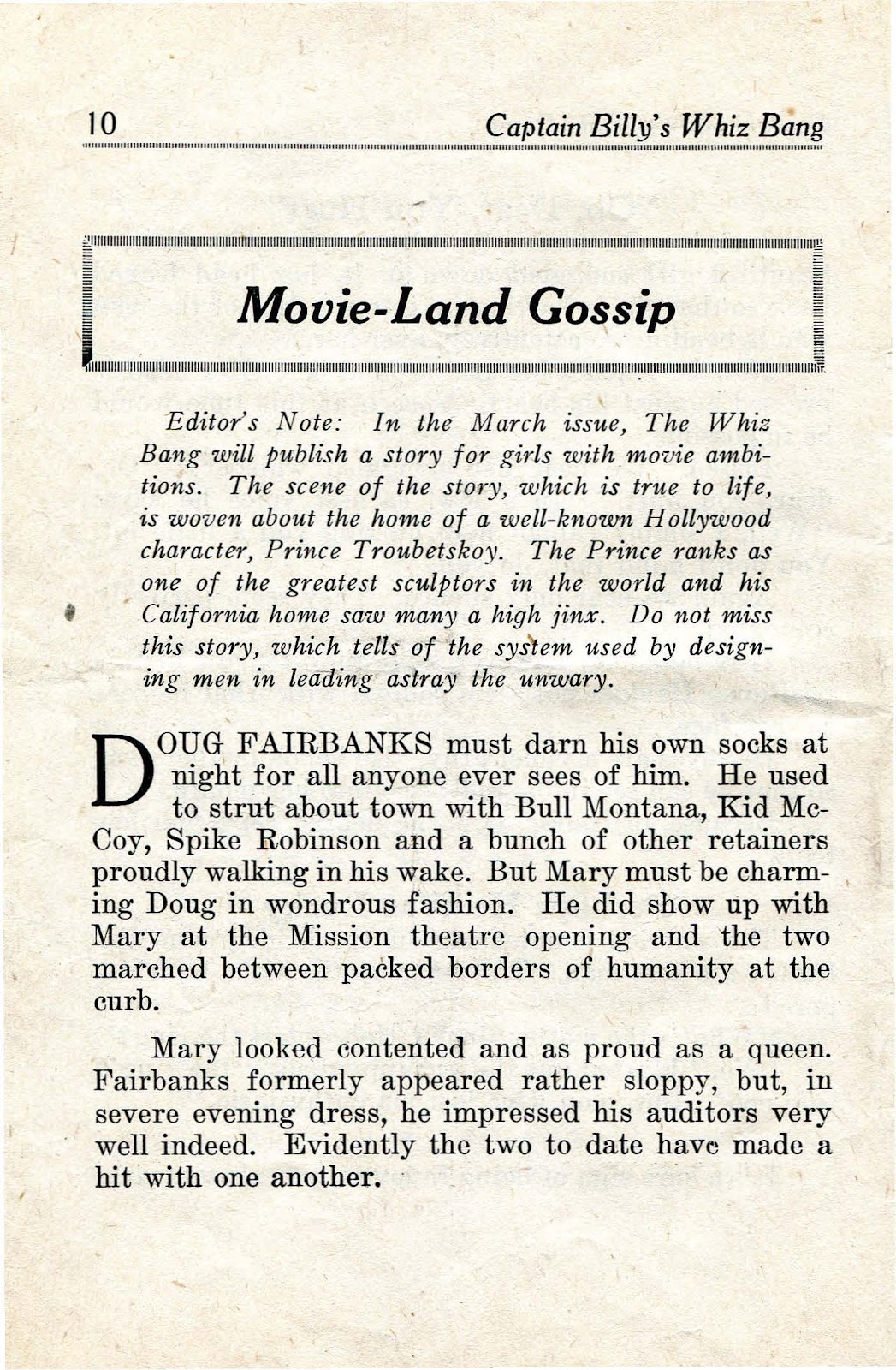 Captain Billy's Whiz Bang Issue #17 - Page 12