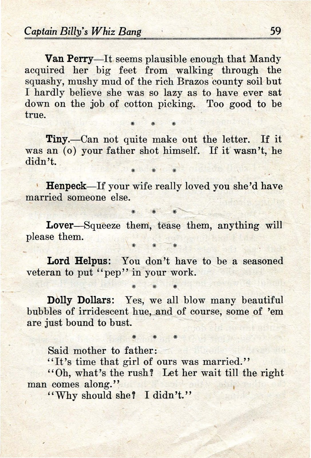 Captain Billy's Whiz Bang Issue #17 - Page 61