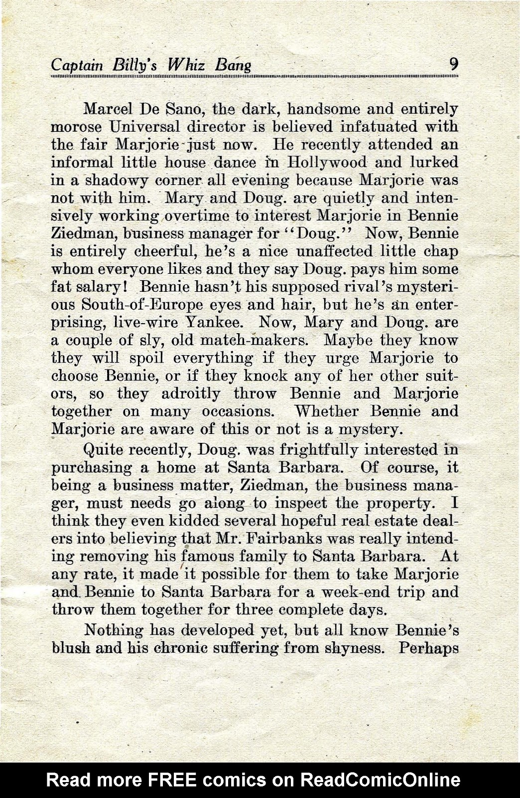 Captain Billy's Whiz Bang Issue #21 - Page 11