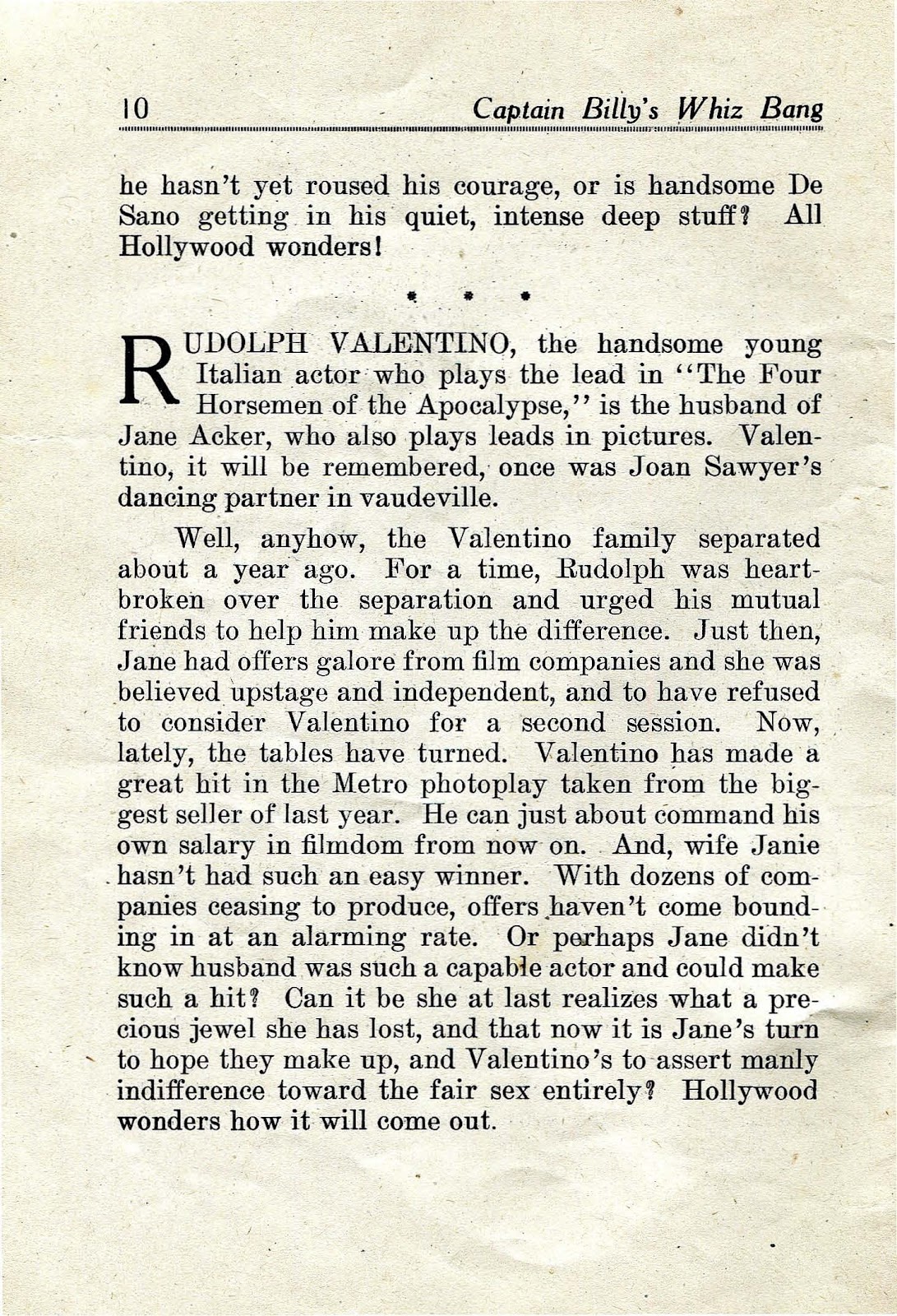 Captain Billy's Whiz Bang Issue #21 - Page 12