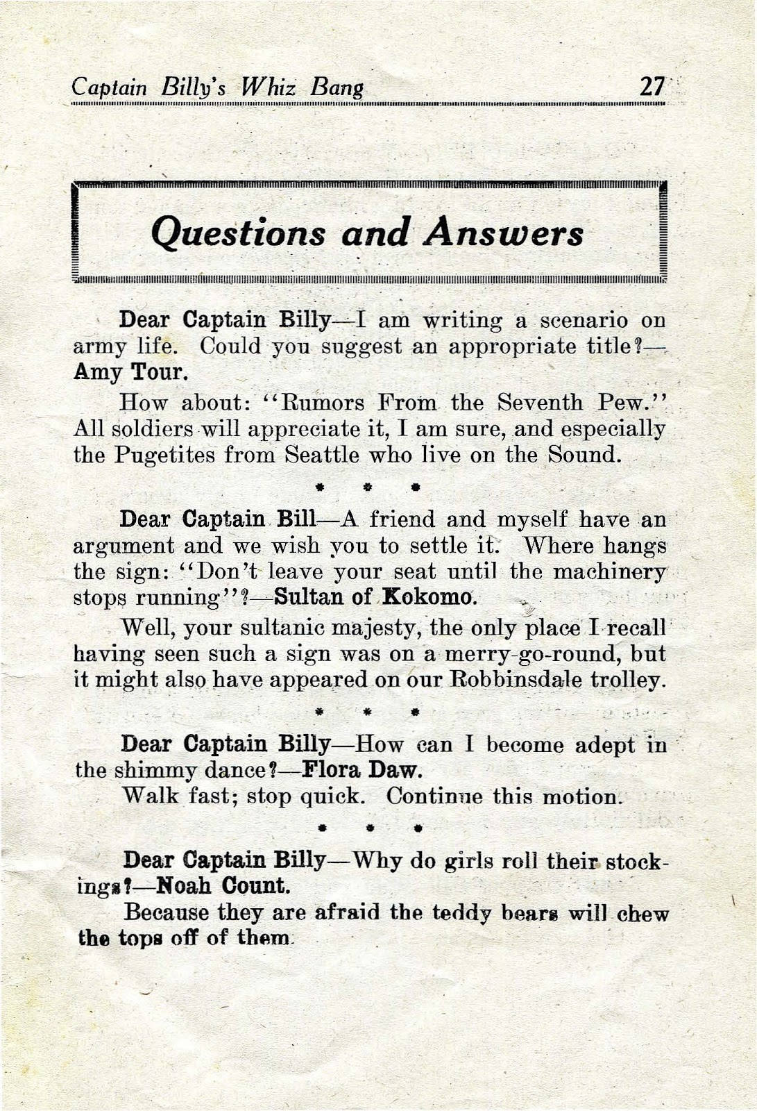 Captain Billy's Whiz Bang Issue #21 - Page 29