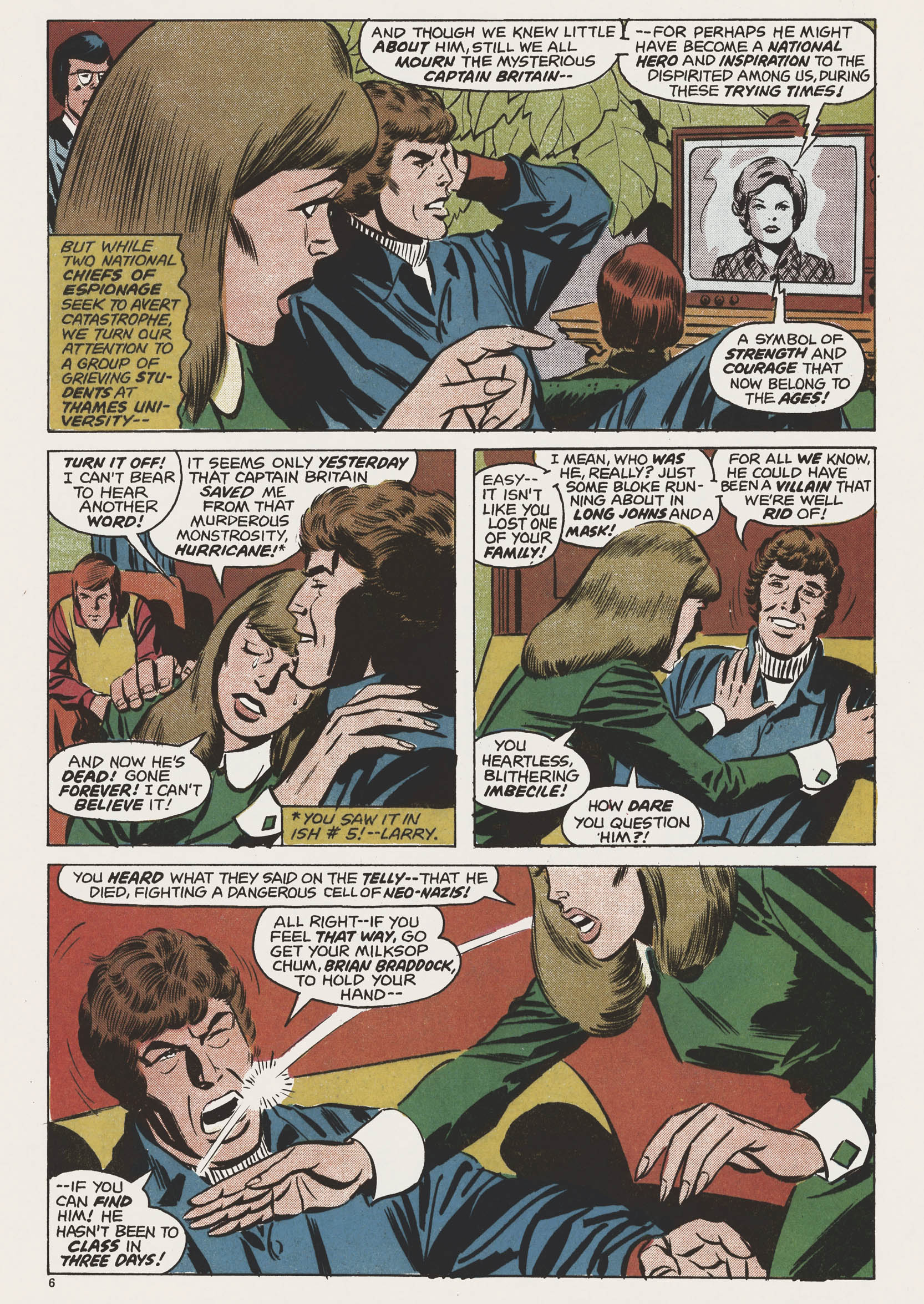 Captain Britain (1976) Issue #19 - Page 6