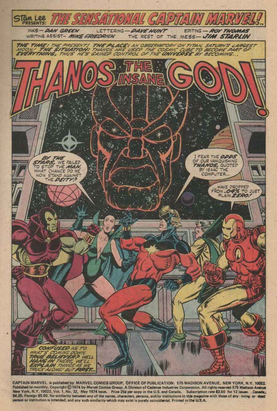 Captain Marvel (1968) Issue #32 - Page 2