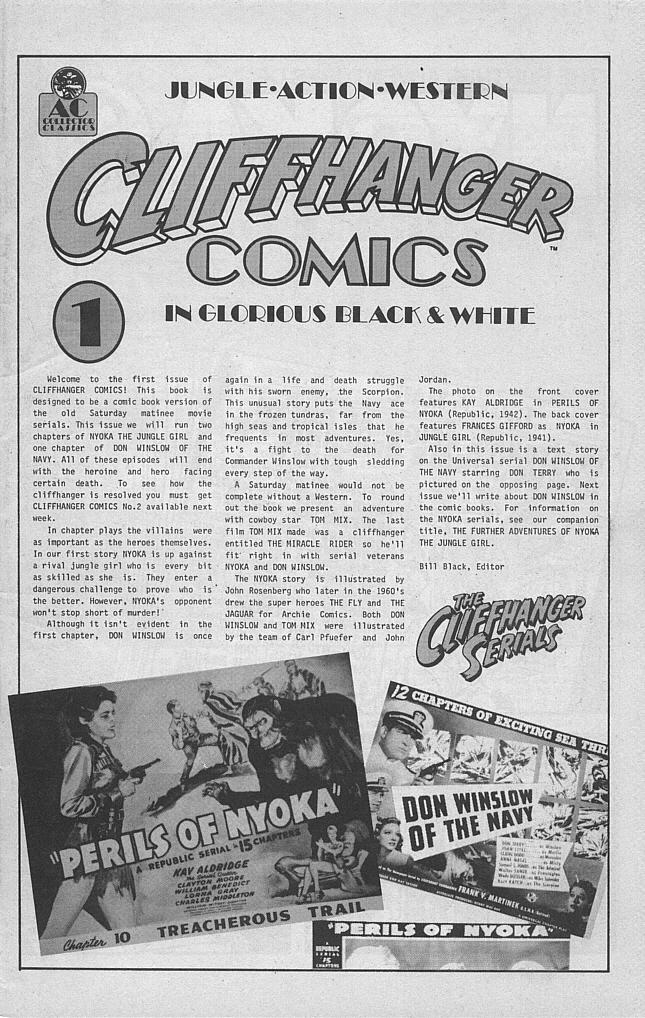 Cliffhanger Comics Issue #1 - Page 3