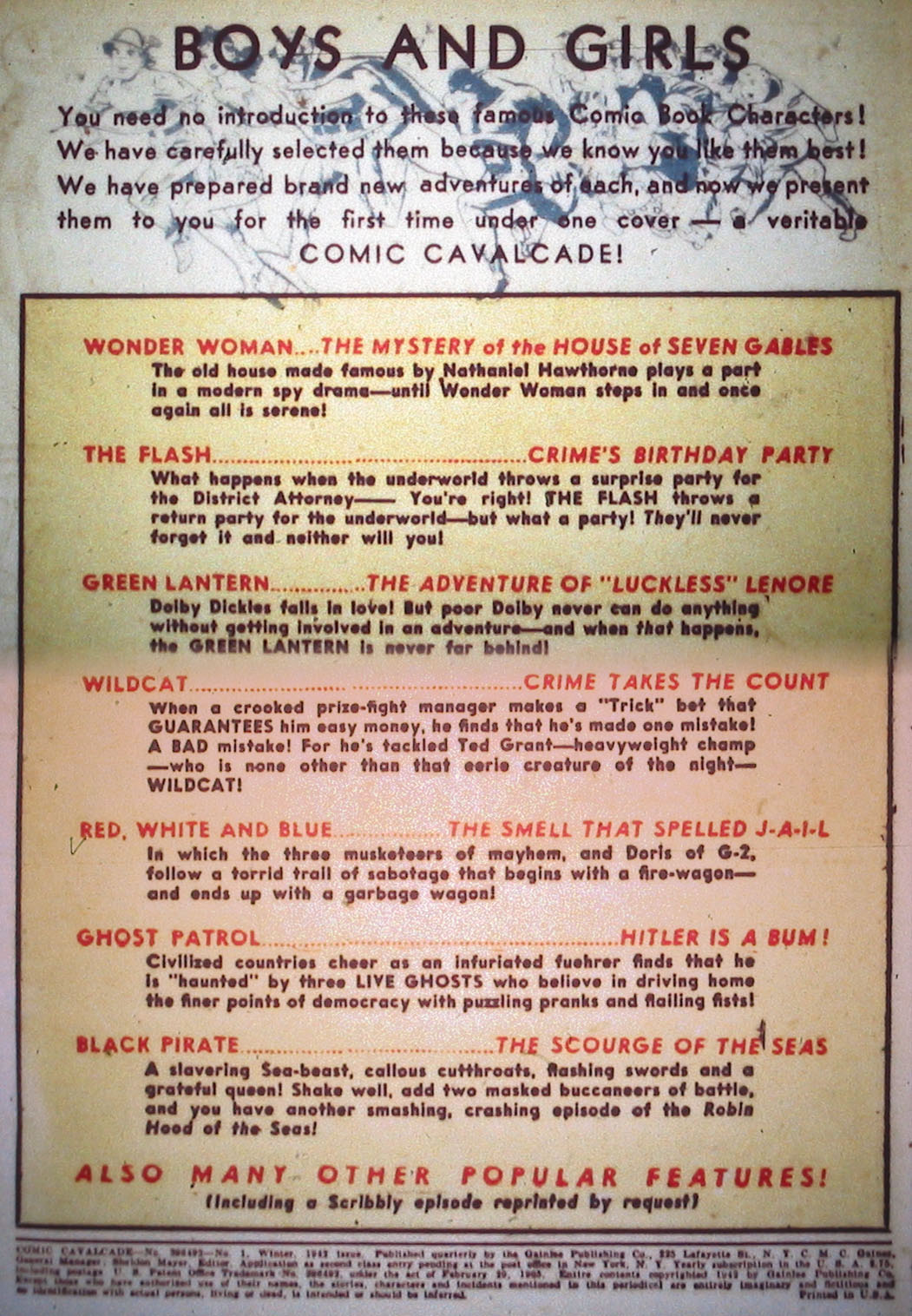 Comic Cavalcade Issue #1 - Page 2