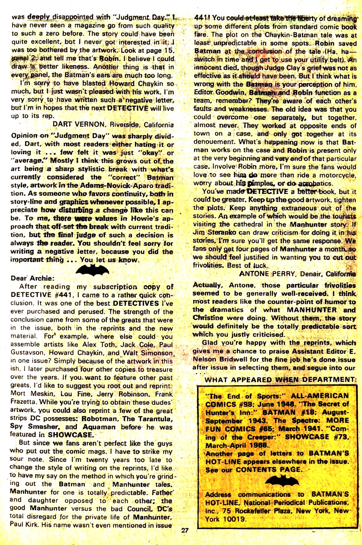 Detective Comics (1937) Issue #443 - Page 27