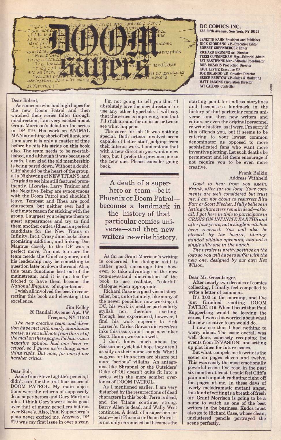 Doom Patrol (1987) Issue #23 - Page 27