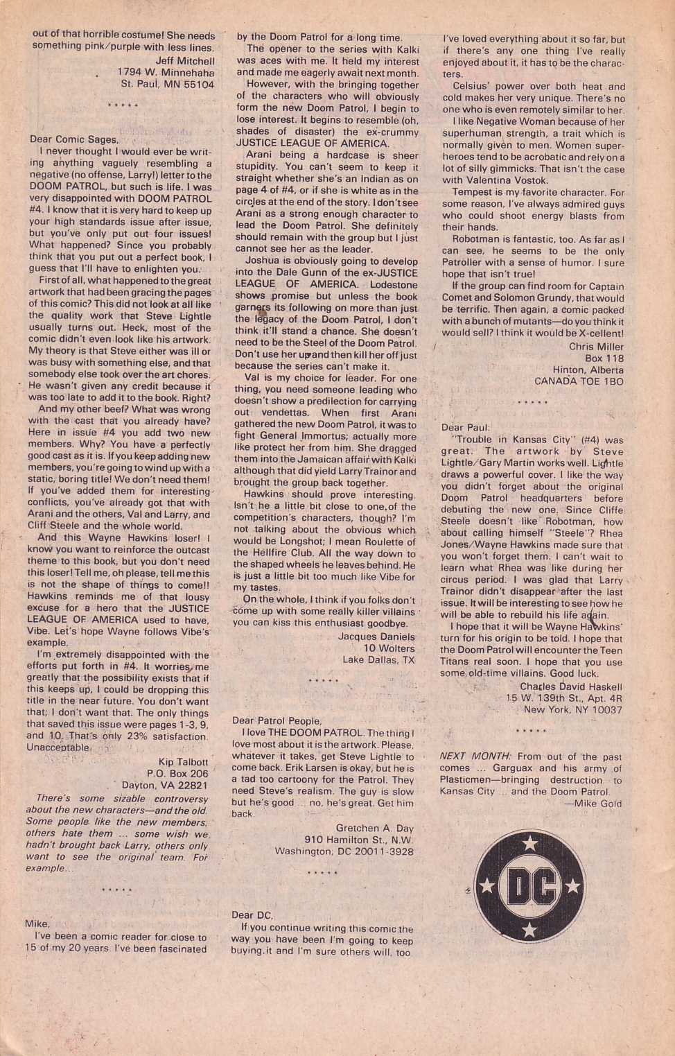 Doom Patrol (1987) Issue #8 - Page 25
