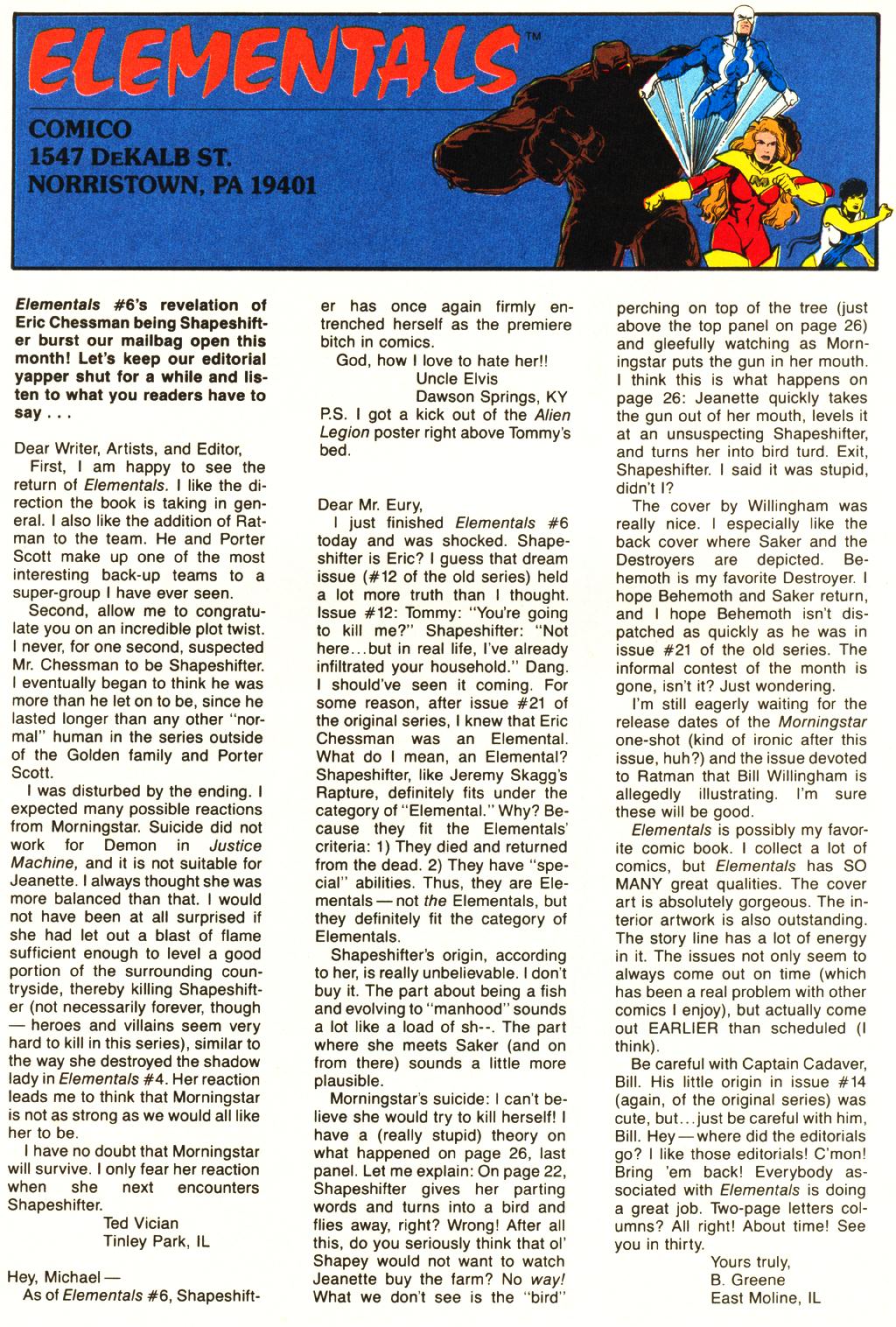 Elementals (1989) Issue #11 - Page 30