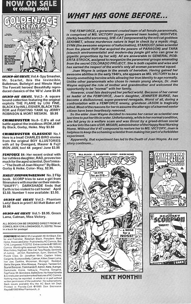 Femforce Issue #84 - Page 2