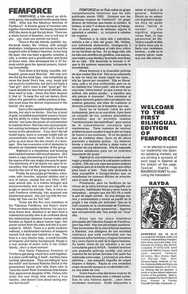 Femforce Issue #98 - Page 2