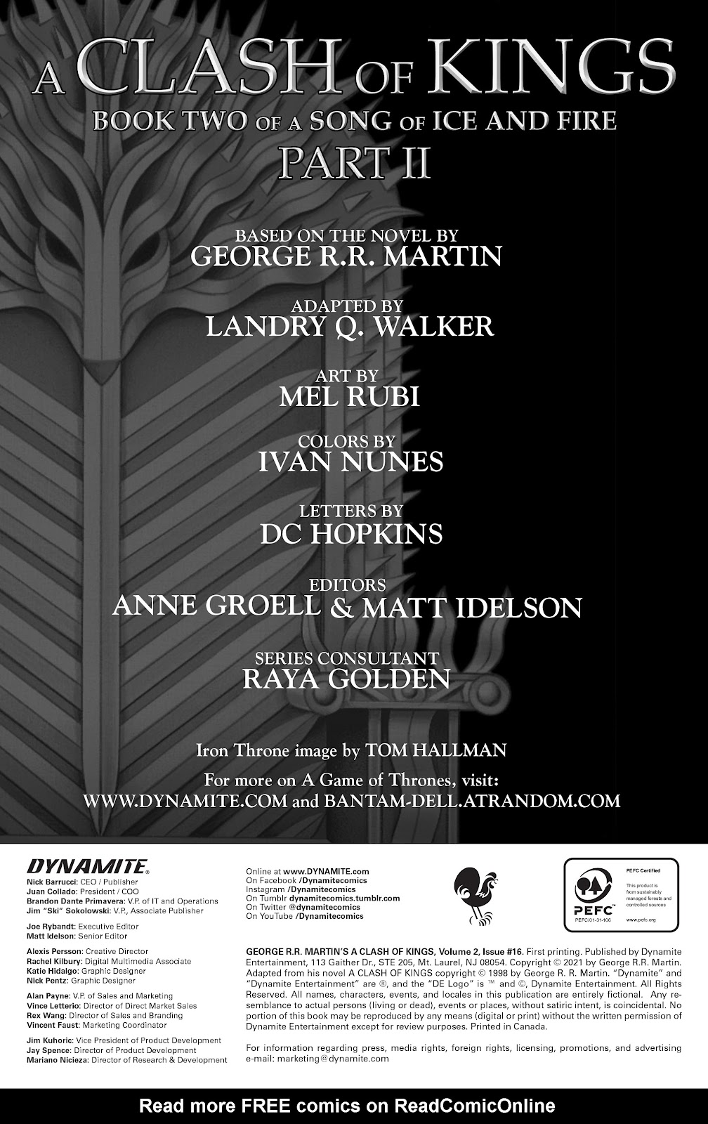 George R.R. Martin's A Clash Of Kings: The Comic Book Vol. 2 Issue #16 - Page 3