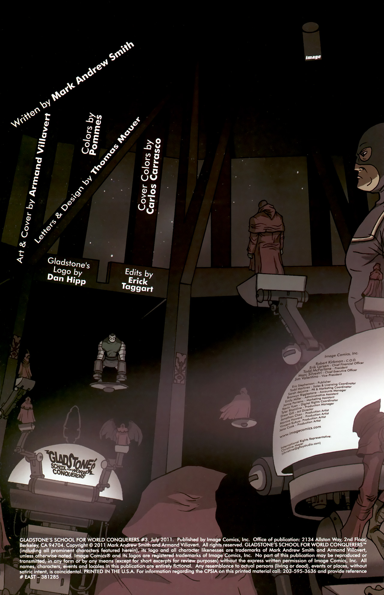 Gladstone's School for World Conquerors (2011) Issue #3 - Page 2