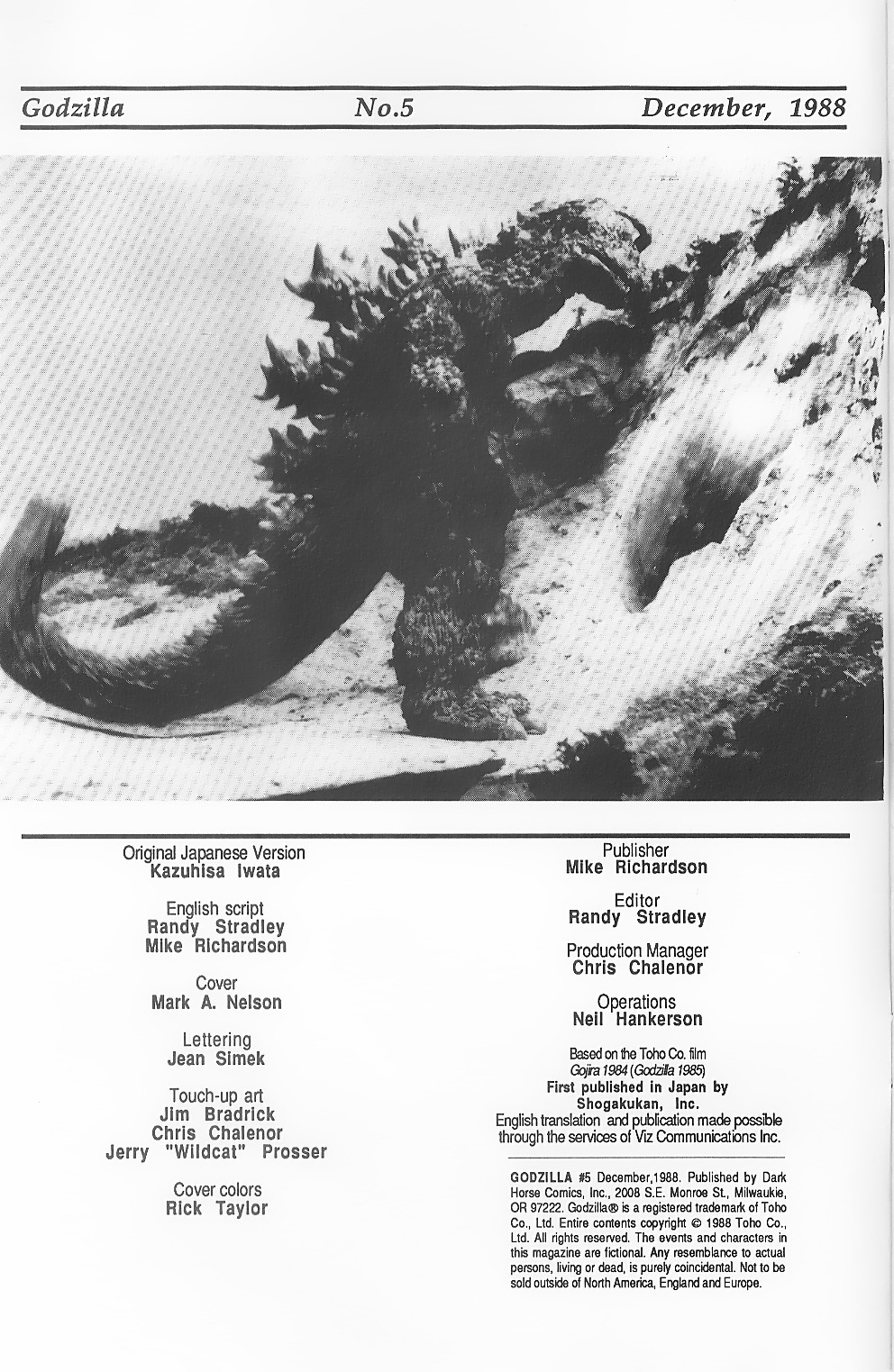 Godzilla (1988) Issue #5 - Page 2