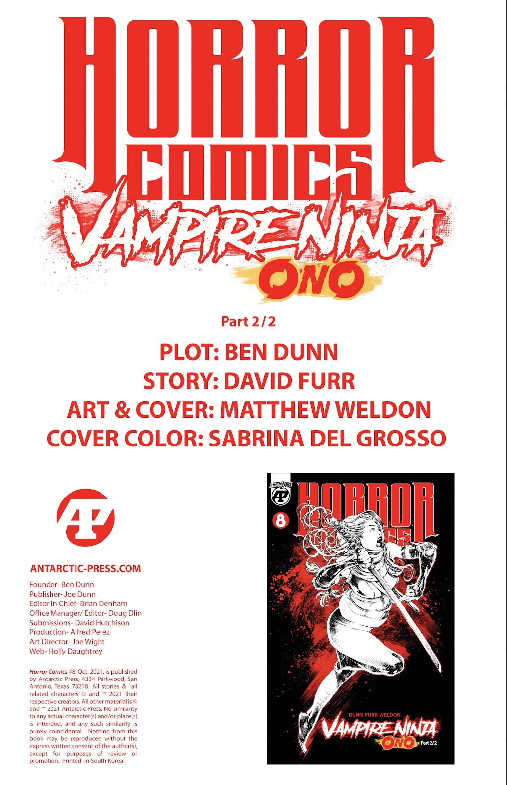 Horror Comics Issue #8 - Page 2