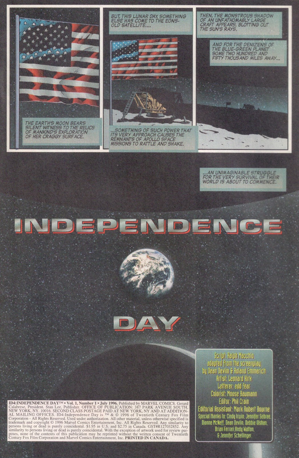 Independence Day (1996) Issue #1 - Page 3