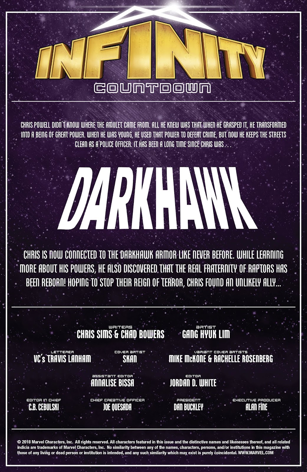 Infinity Countdown: Darkhawk Issue #2 - Page 2