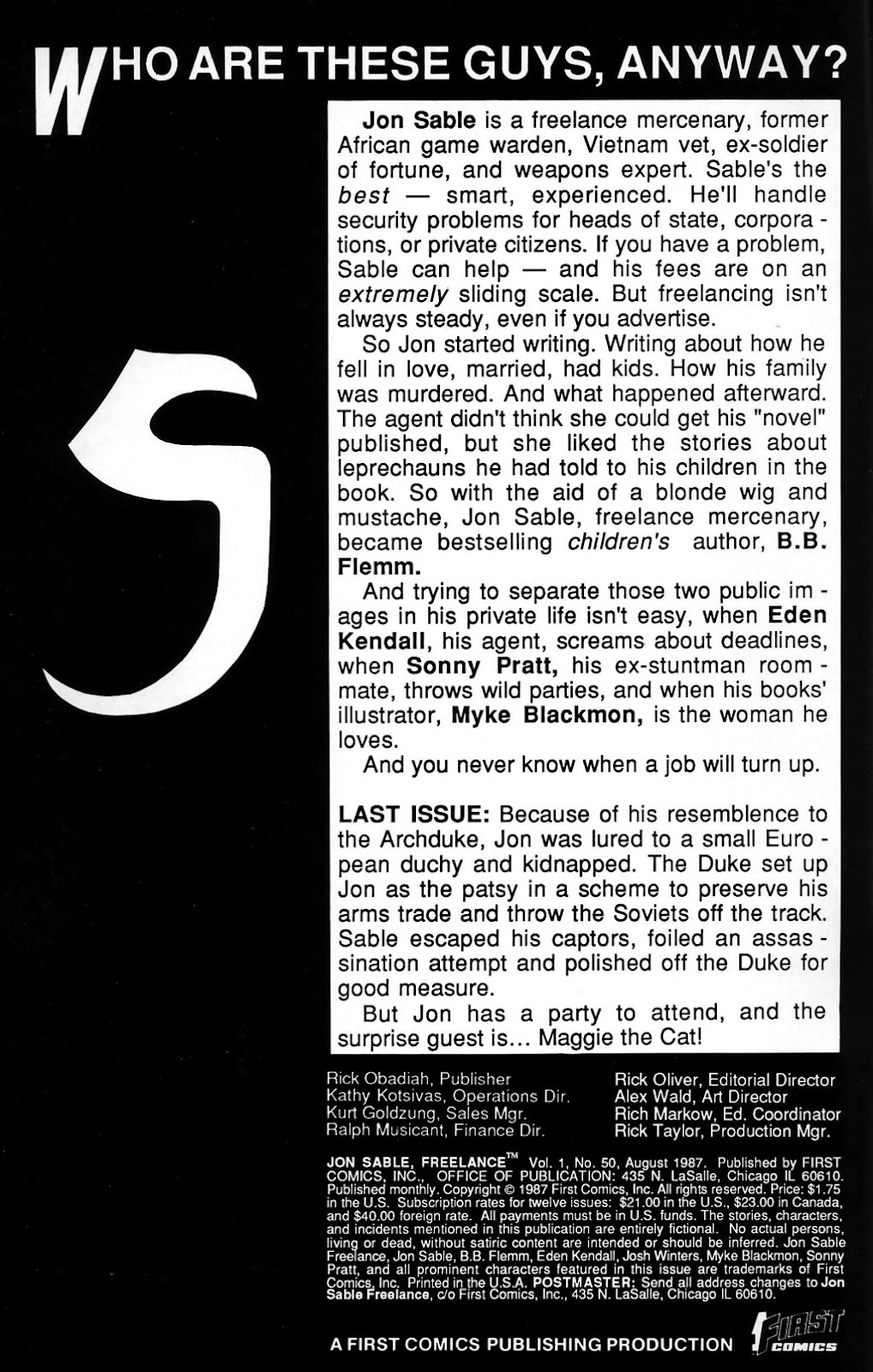 Jon Sable, Freelance Issue #50 - Page 2
