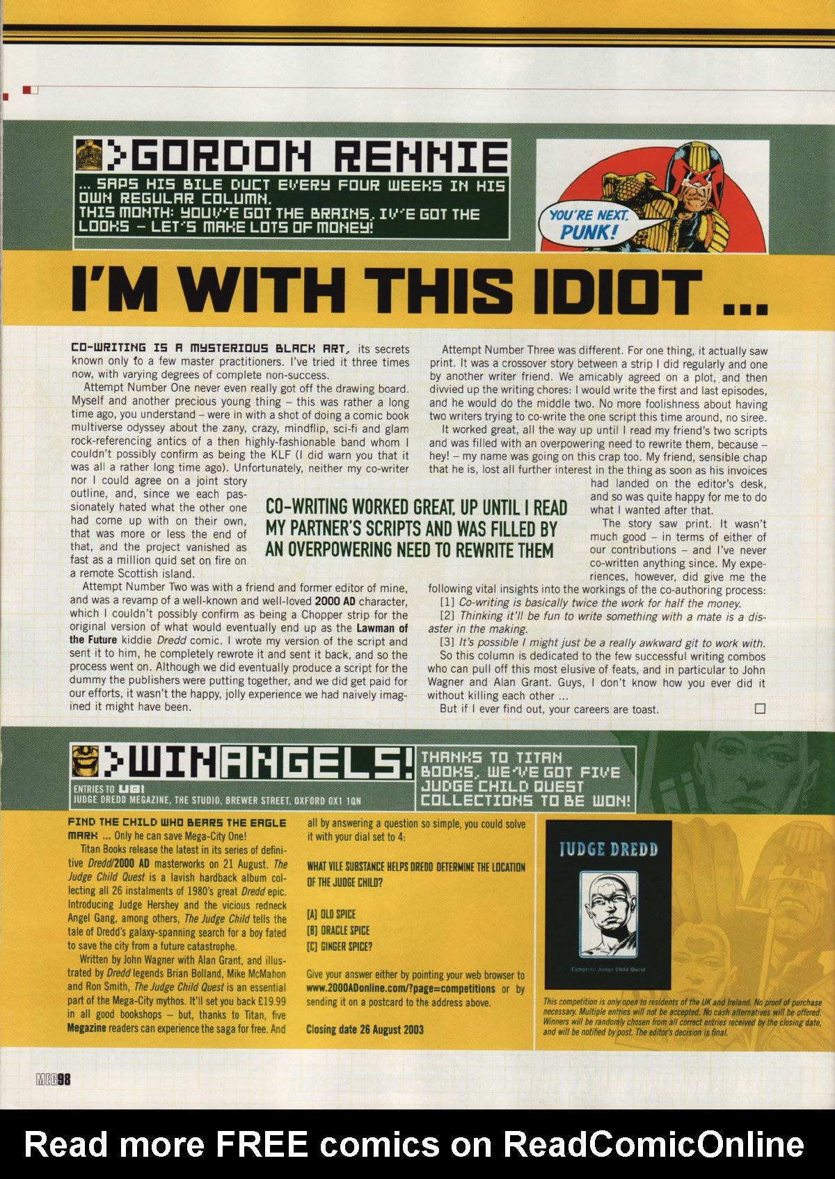 Judge Dredd Megazine (Vol.5) Issue #209 - Page 98