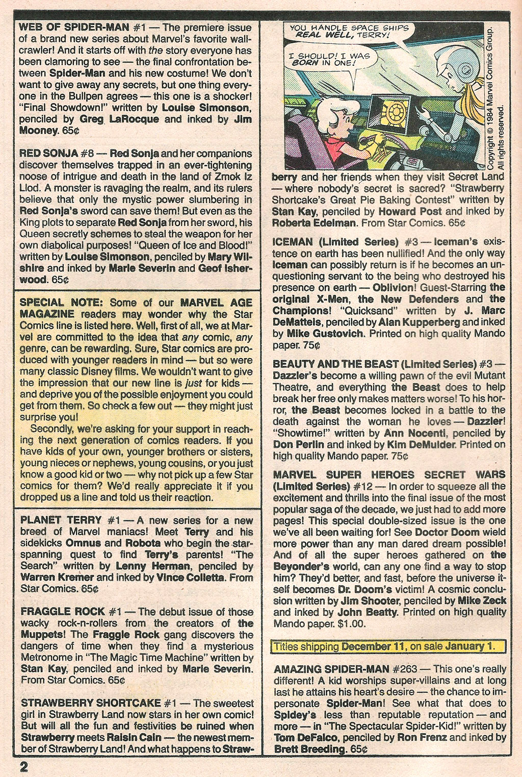 Marvel Age Issue #24 - Page 4