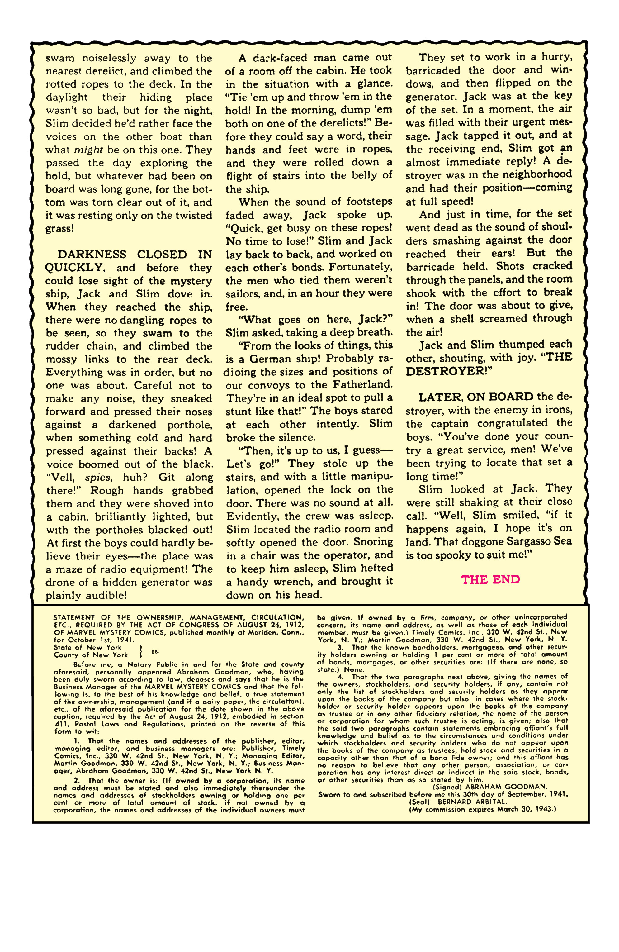 Marvel Mystery Comics (1939) Issue #28 - Page 38