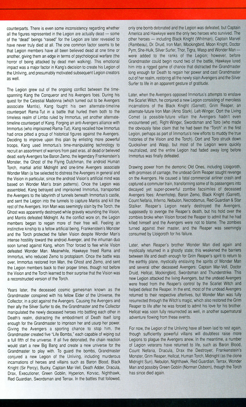 Official Handbook of the Marvel Universe: Horror 2005 Issue #1 - Page 29
