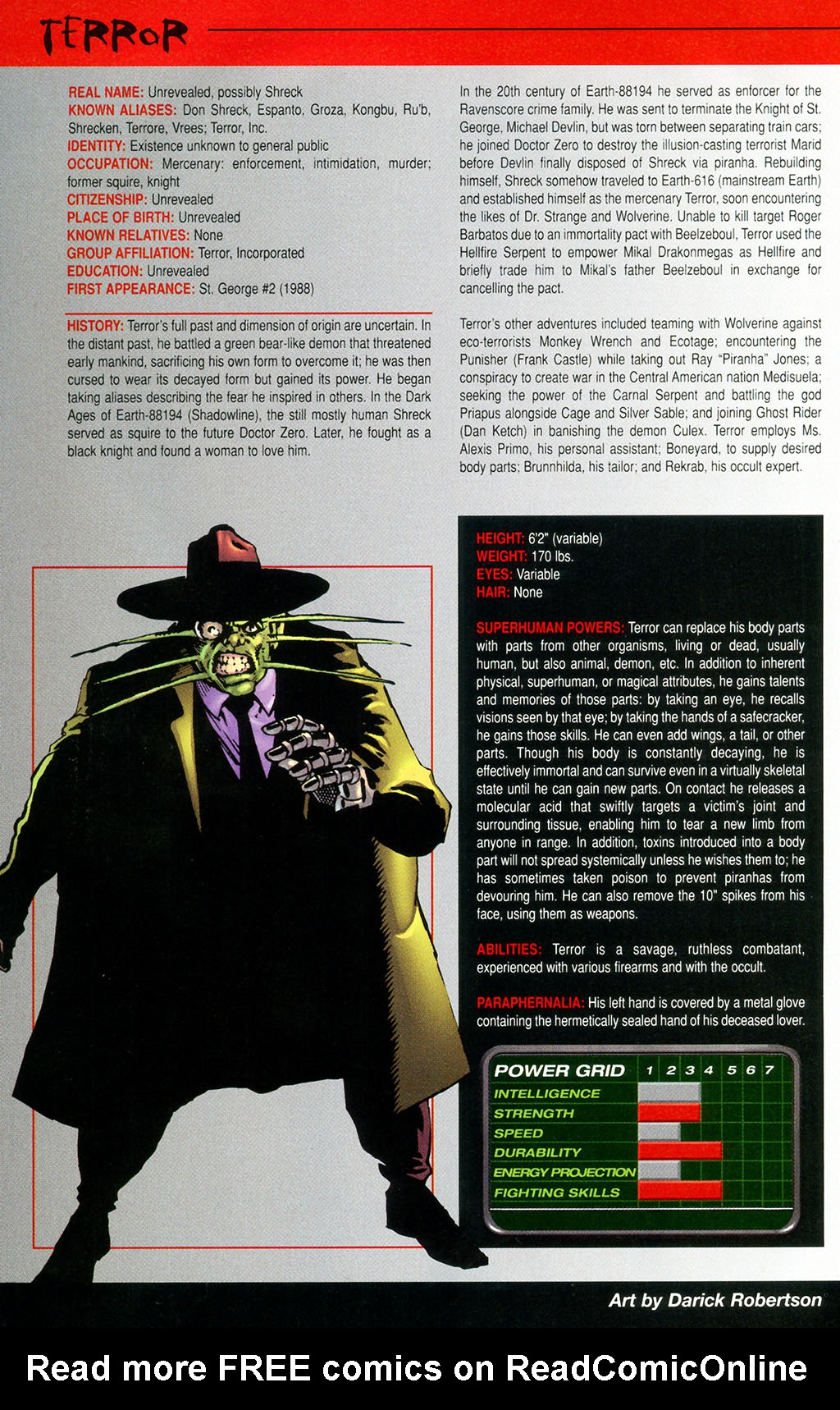 Official Handbook of the Marvel Universe: Horror 2005 Issue #1 - Page 40