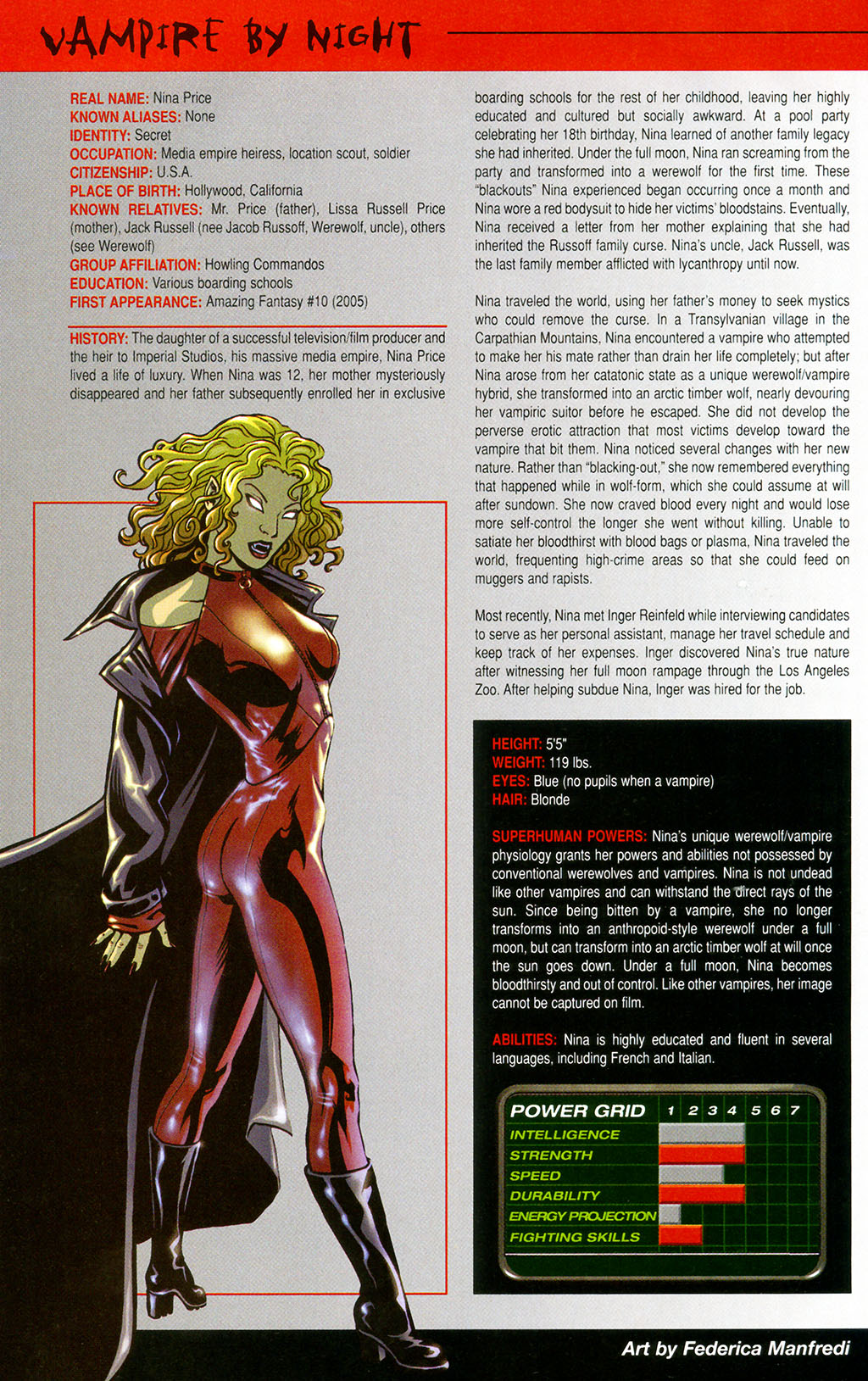 Official Handbook of the Marvel Universe: Horror 2005 Issue #1 - Page 42