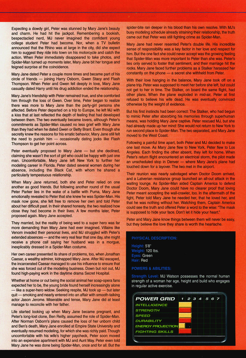 Official Handbook of the Marvel Universe: Spider-Man 2004 Full - Page 49