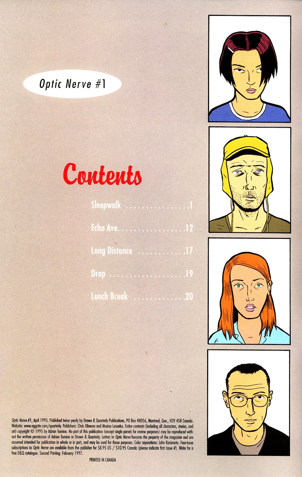 Optic Nerve Issue #1 - Page 2