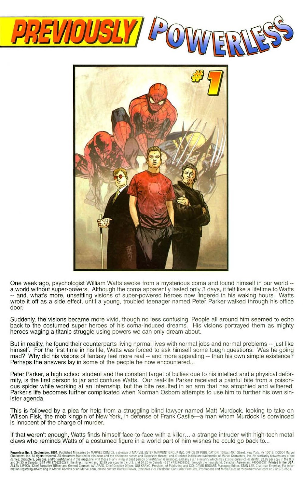 Powerless Issue #2 - Page 2