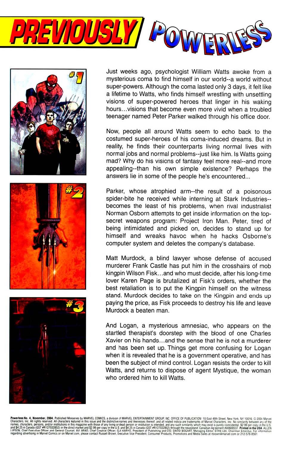 Powerless Issue #4 - Page 2