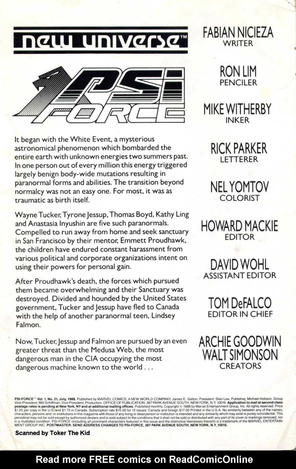 Psi-Force Issue #21 - Page 2