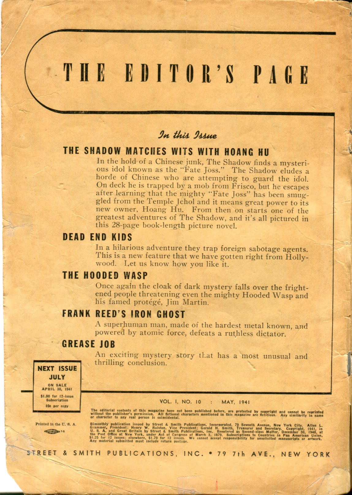 Shadow Comics Issue #10 - Page 2