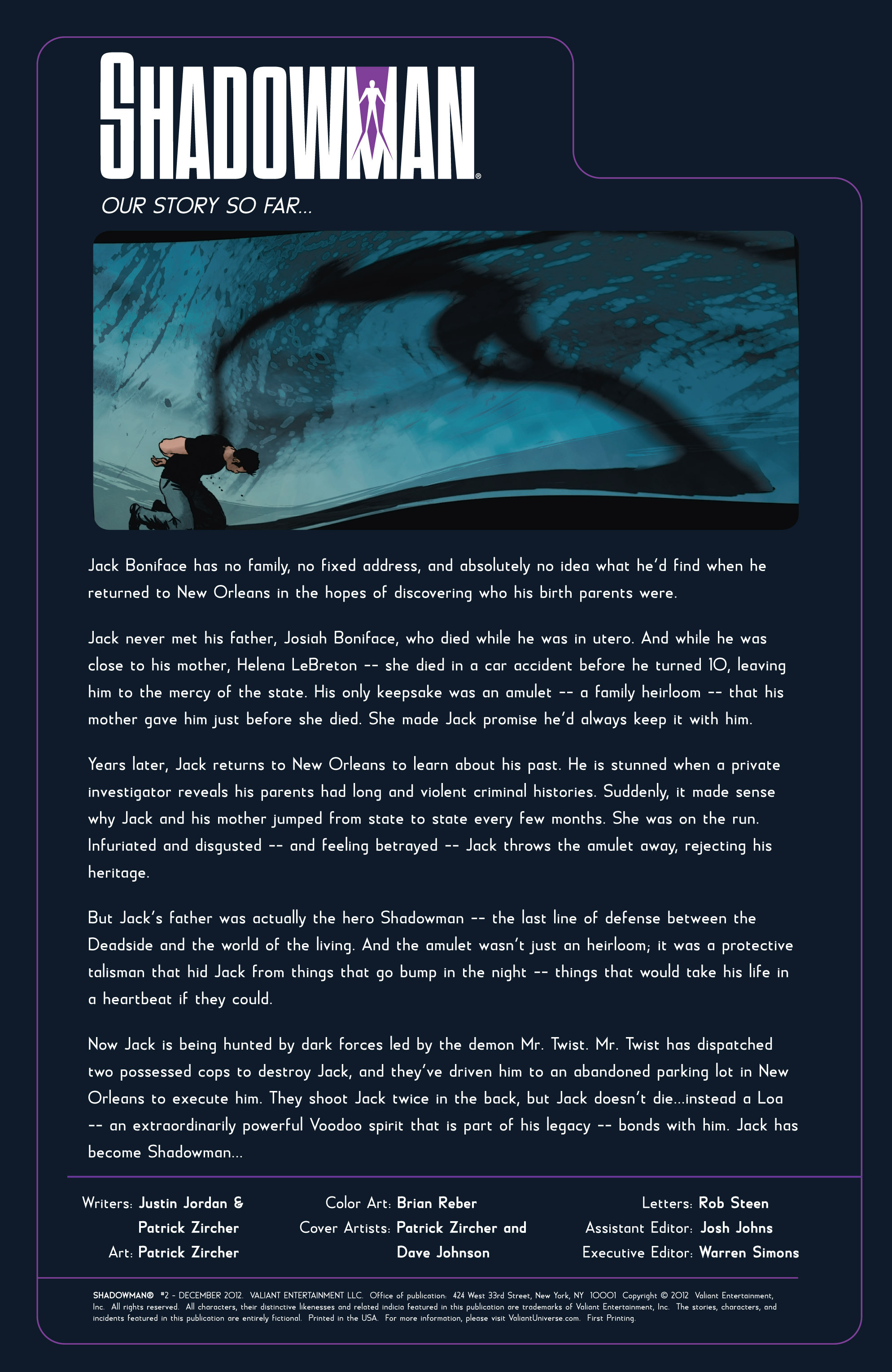 Shadowman (2012) Issue #2 - Page 2