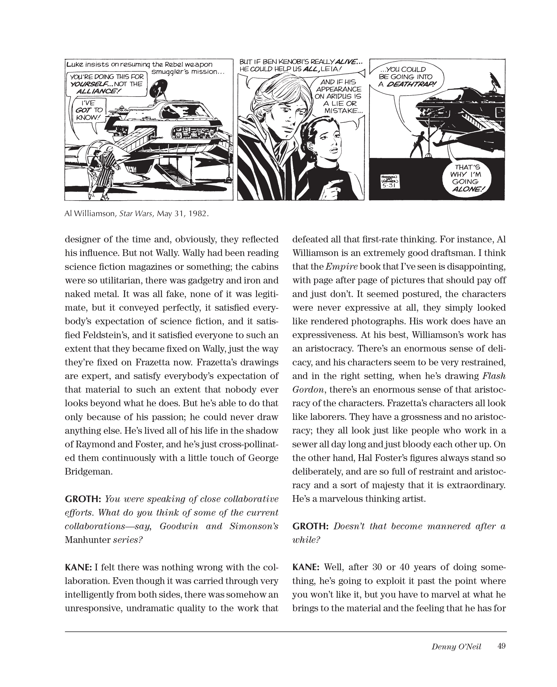 Sparring With Gil Kane: Colloquies On Comic Art and Aesthetics TPB_(Part_1) - Page 49