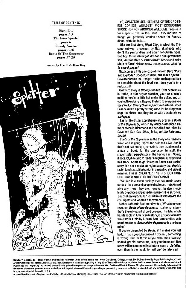 Splatter Issue #3 - Page 2
