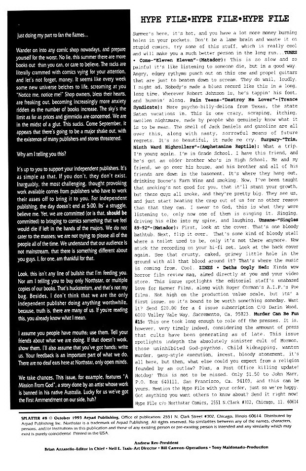 Splatter Issue #8 - Page 2
