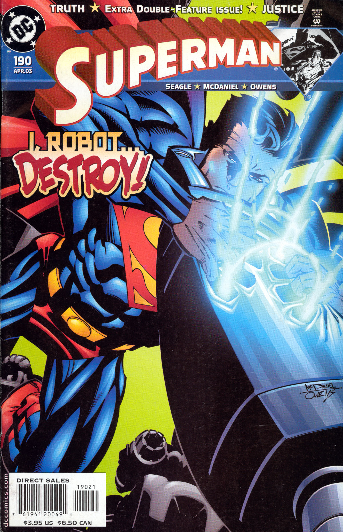 Superman (1987) Issue #190 - Page 1