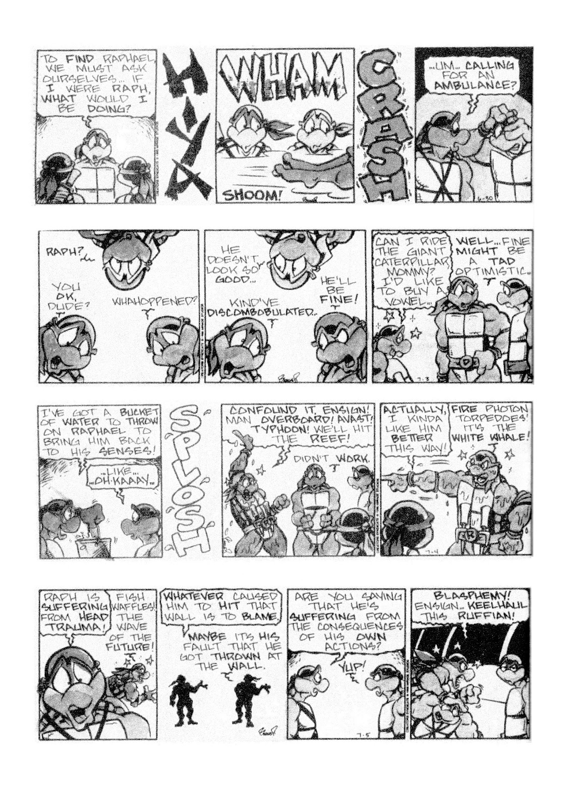 Teenage Mutant Ninja Turtles: Complete Newspaper Daily Comic Strip Collection TPB 3 (Part 2) - Page 3