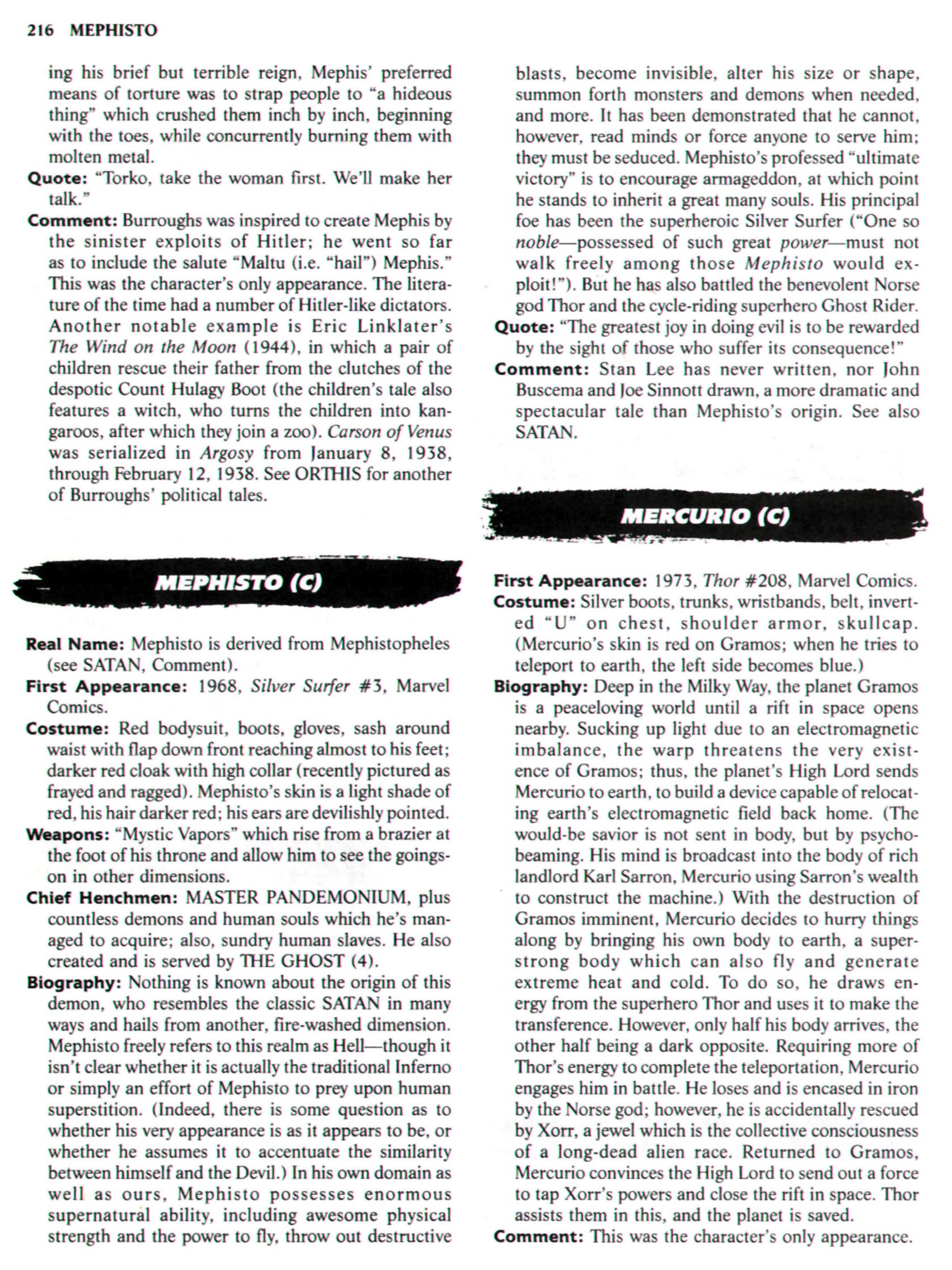 The Encyclopedia of Super Villains TPB-1 - Page 242