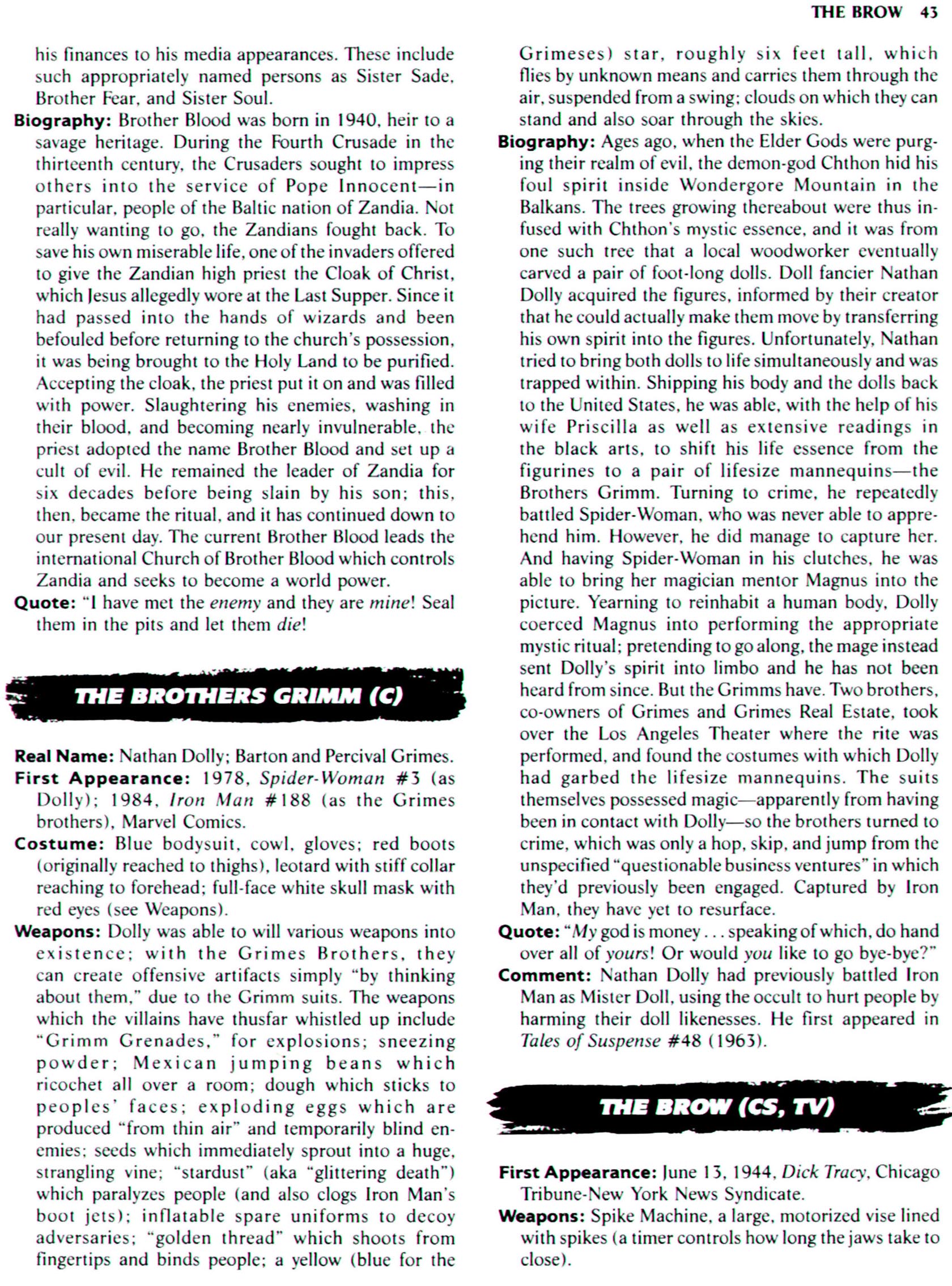 The Encyclopedia of Super Villains TPB-1 - Page 53