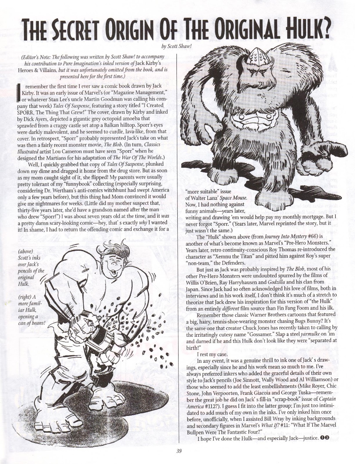 The Jack Kirby Collector Issue #13 - Page 39