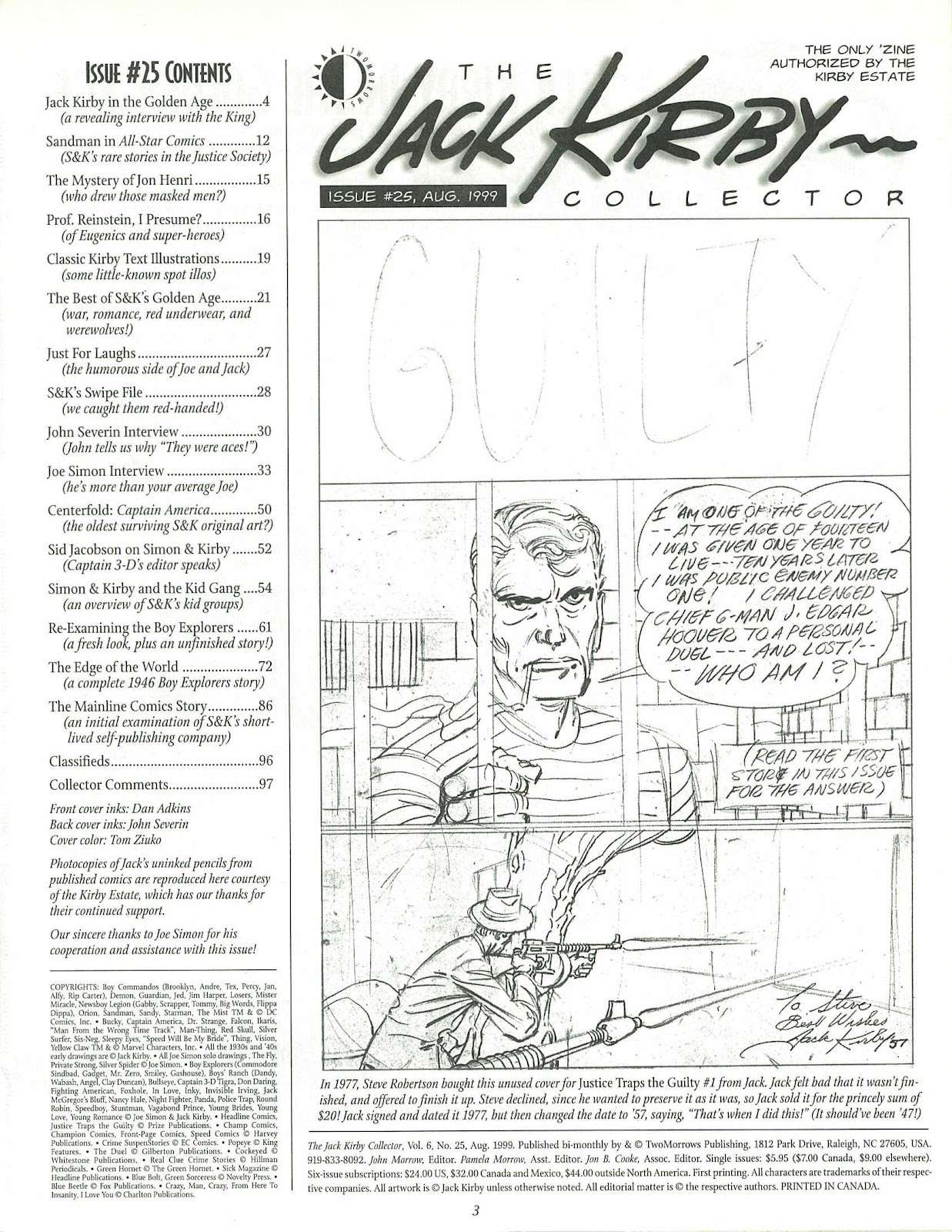 The Jack Kirby Collector Issue #25 - Page 3